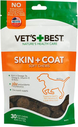 Vet's Best Skin & Coat Dog Supplements 50 Tabletas Masticables