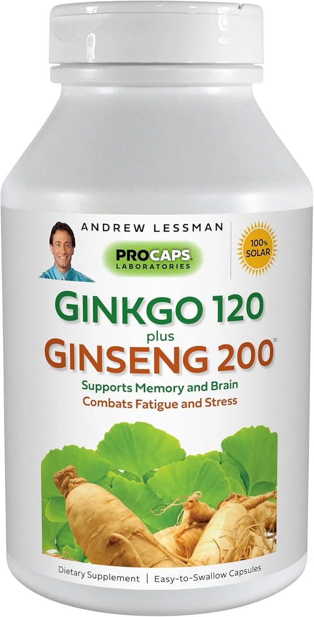 ANDREW LESSMAN - ANDREW LESSMAN Ginkgo 120 Plus Ginseng 200 60 Capsulas - The Red Vitamin MX - Suplementos Alimenticios - {{ shop.shopifyCountryName }}