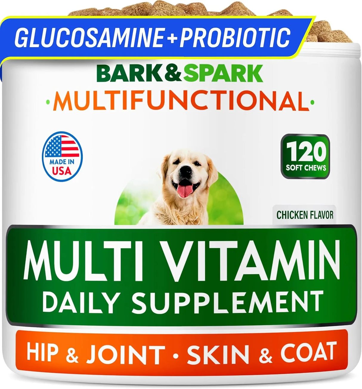BARK&SPARK - BARK&SPARK Multivitamin Chewable Treats for Dogs 120 Masticables - The Red Vitamin MX - Multivitamínicos Para Perros - {{ shop.shopifyCountryName }}