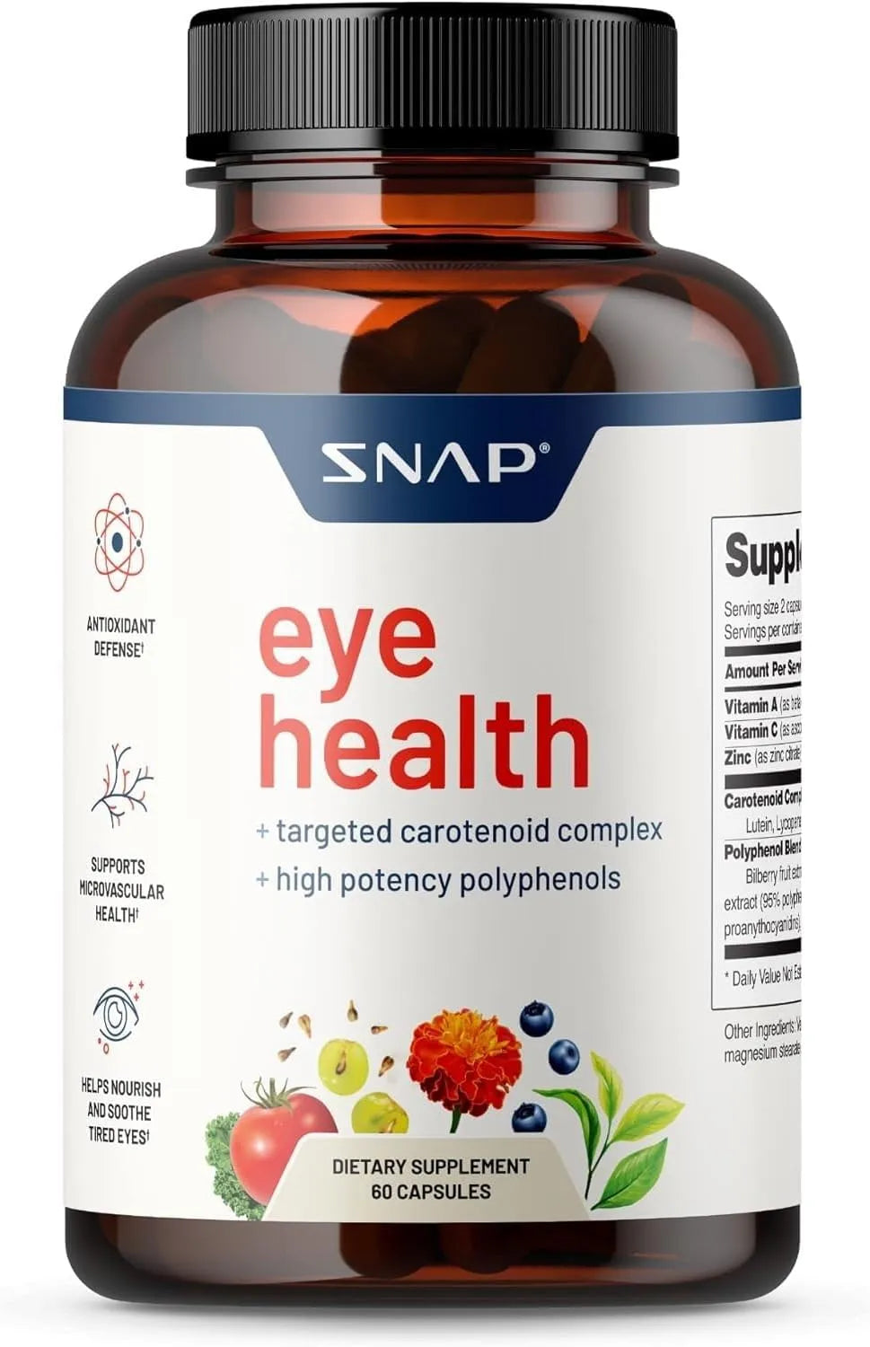 SNAP - Snap Eye Health 60 Capsulas - The Red Vitamin MX - Suplementos Alimenticios - {{ shop.shopifyCountryName }}