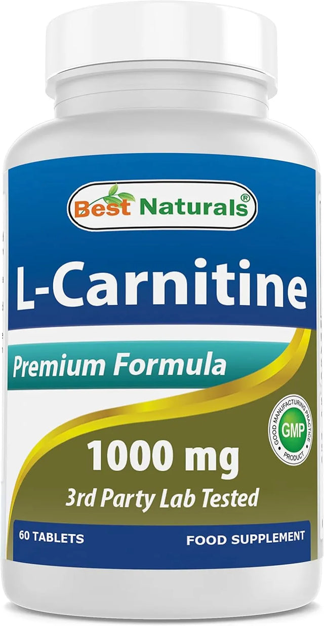 BEST NATURALS - Best Naturals L-Carnitine 1000Mg. 60 Tabletas - The Red Vitamin MX - Suplementos Alimenticios - {{ shop.shopifyCountryName }}