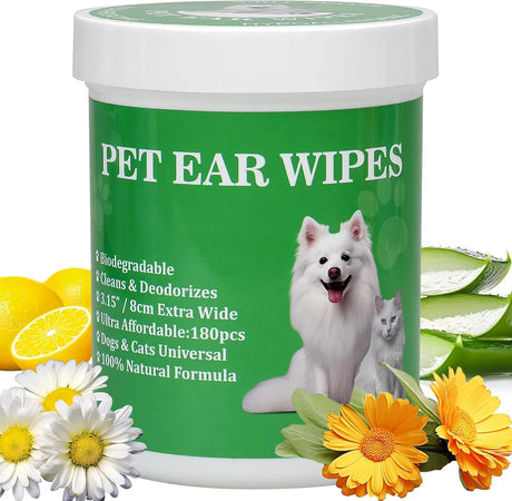 LISVEORY - Lisveory Biodegradable Dog Ear Cleaner Wipes 180 Toallitas - The Red Vitamin MX - Cuidado Del Oído De Perros - {{ shop.shopifyCountryName }}
