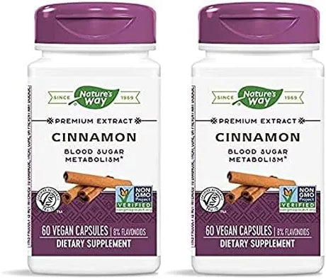 NATURE'S WAY - Nature's Way Premium Extract Cinnamon 60 Capsulas 2 Pack - The Red Vitamin MX - Suplementos Alimenticios - {{ shop.shopifyCountryName }}