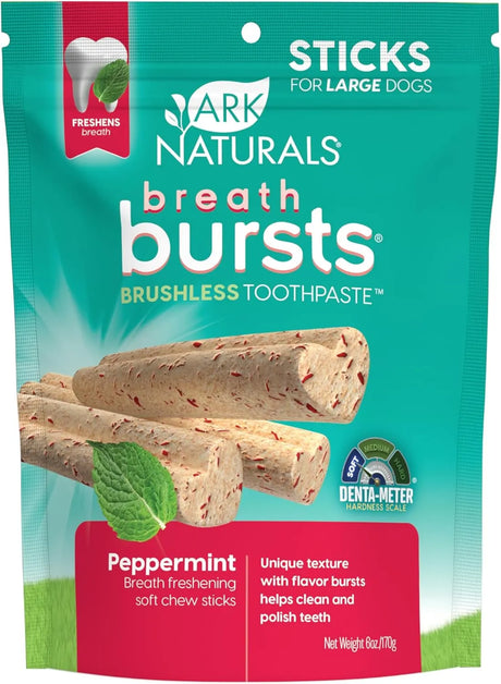ARK NATURALS - ARK NATURALS Breath Bursts Brushless Toothpaste Dog Treats Peppermint 170Gr. - The Red Vitamin MX - Cuidado Dental Para Perros - {{ shop.shopifyCountryName }}