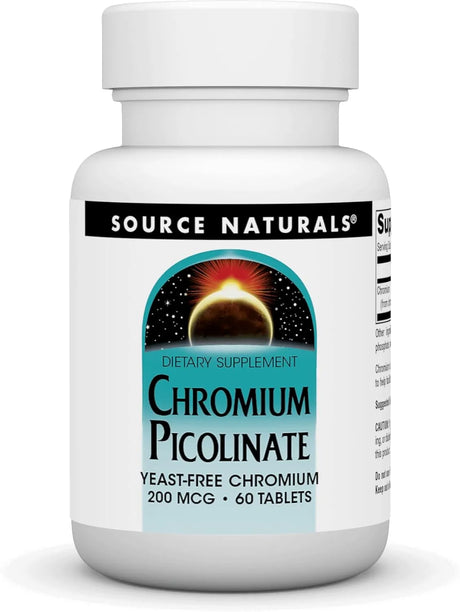 SOURCE NATURALS - Source Naturals Chromium Picolinate 200mcg 60 Tabletas - The Red Vitamin MX - Suplementos Alimenticios - {{ shop.shopifyCountryName }}