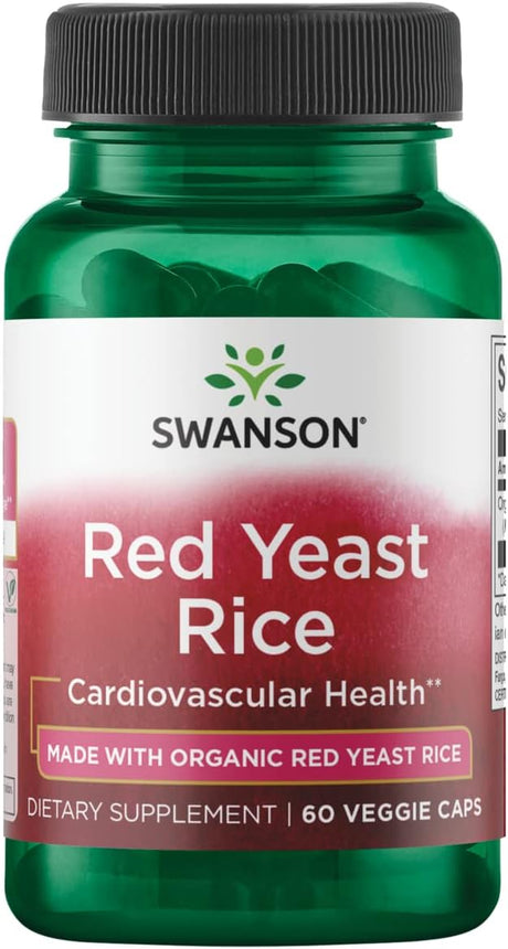 Swanson Red Yeast Rice 600Mg. 60 Capsulas - The Red Vitamin MX - Suplementos Alimenticios - SWANSON