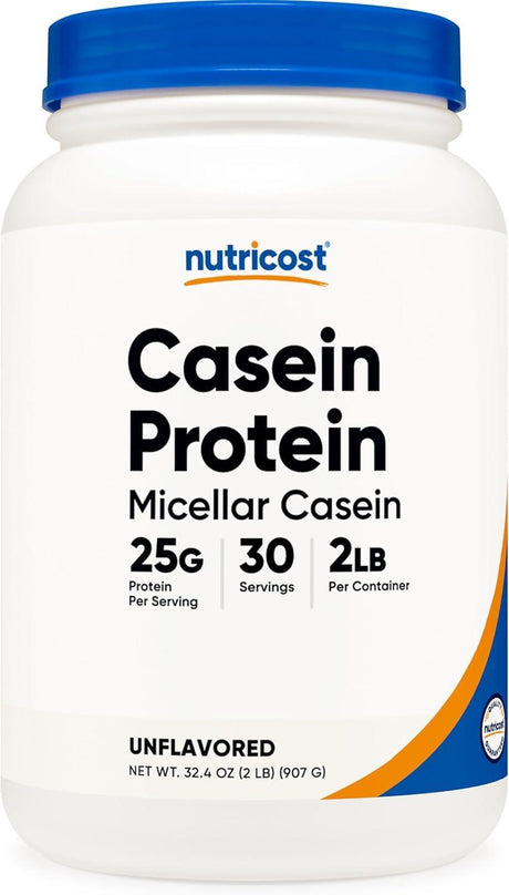 NUTRICOST - Nutricost Casein Protein Powder Unflavored 907Gr. - The Red Vitamin MX - Suplementos Alimenticios - {{ shop.shopifyCountryName }}