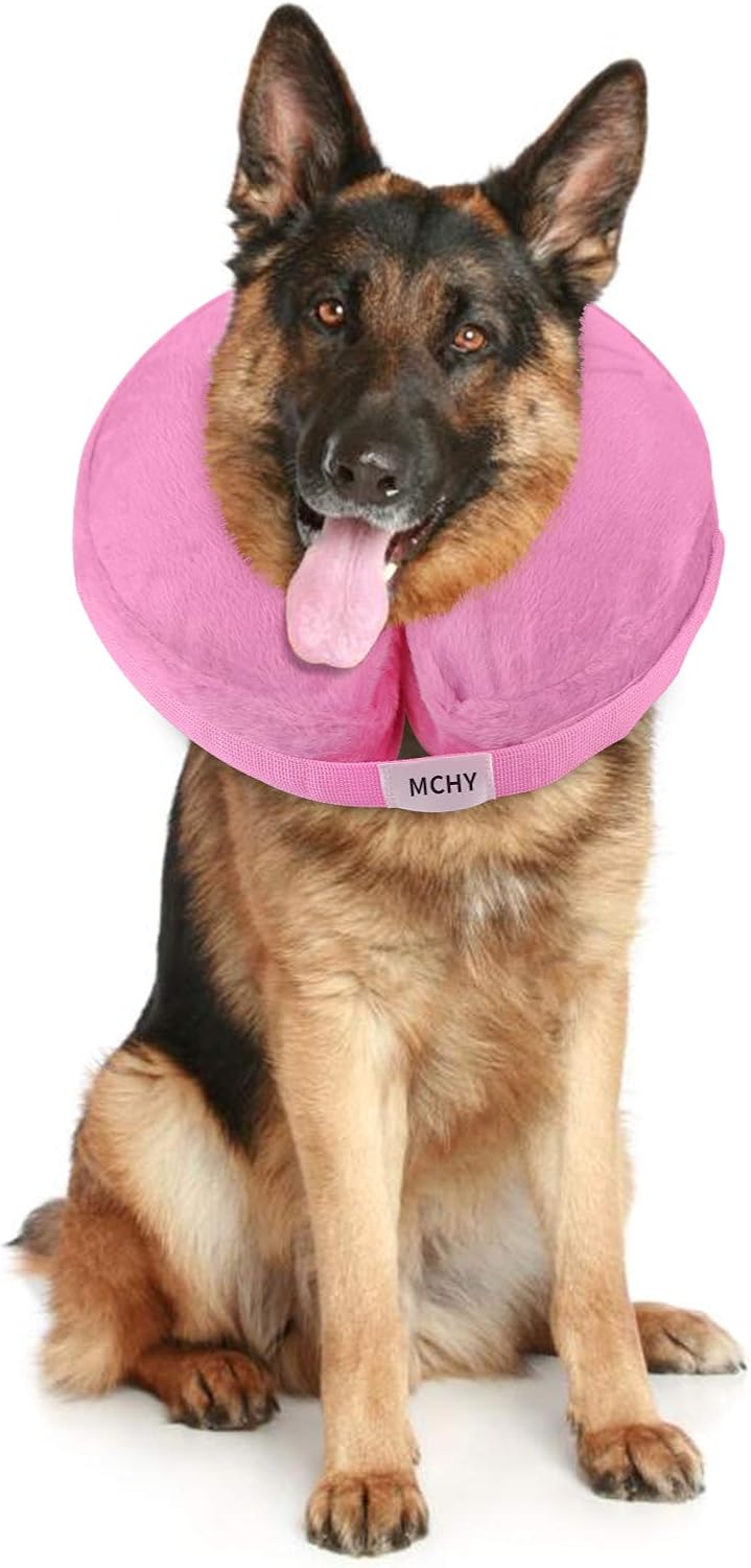 MCHY Adjustable Recovery Collar for Dogs XLARGE PINK