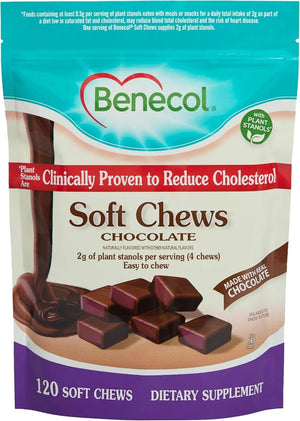 BENECOL - Benecol Soft Chews Made with Clinically Proven Cholesterol-Lowering 120 Masticables - The Red Vitamin MX - Suplementos Alimenticios - {{ shop.shopifyCountryName }}