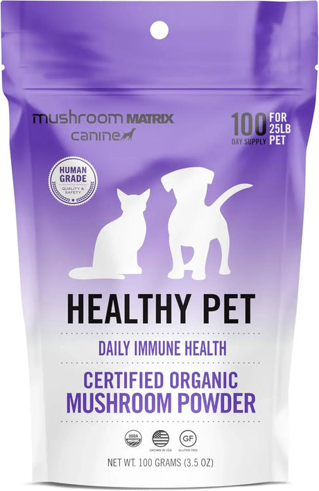 OM - Om Mushroom Matrix Healthy Pet Mushroom Supplement 100Gr. - The Red Vitamin MX - Suplementos Herbales Para Perros - {{ shop.shopifyCountryName }}