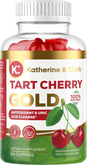 Katherine & Clark Tart Cherry Gold Montmorency Gummies 60 Gomitas