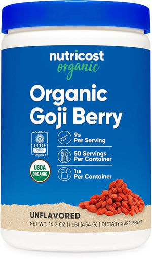 NUTRICOST - Nutricost Organic Goji Berry Powder 454Gr. - The Red Vitamin MX - Suplementos Alimenticios - {{ shop.shopifyCountryName }}