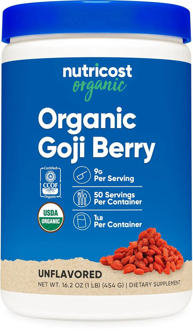 NUTRICOST - Nutricost Organic Goji Berry Powder 454Gr. - The Red Vitamin MX - Suplementos Alimenticios - {{ shop.shopifyCountryName }}