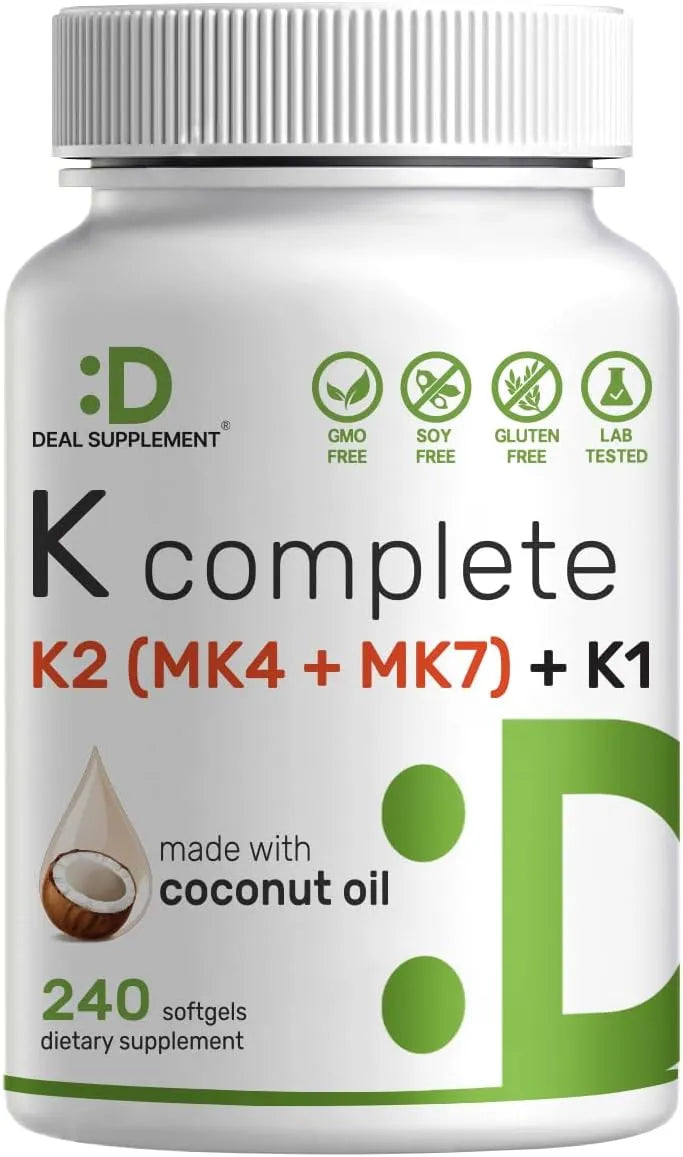 DEAL SUPPLEMENT - DEAL SUPPLEMENT Premium Vitamin K Complete 240 Capsulas - The Red Vitamin MX - Suplementos Alimenticios - {{ shop.shopifyCountryName }}