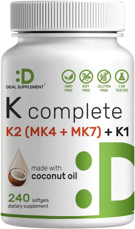DEAL SUPPLEMENT - DEAL SUPPLEMENT Premium Vitamin K Complete 240 Capsulas - The Red Vitamin MX - Suplementos Alimenticios - {{ shop.shopifyCountryName }}