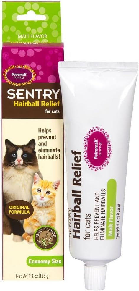 SENTRY PET CARE Sentry Hairball Relief for Cats Malt Flavor 4.4 Oz.