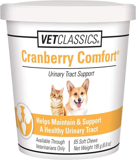 VET CLASSICS - Vet Classics Cranberry Comfort Urinary Tract Pet Supplement for Dogs 65 Masticables - The Red Vitamin MX - Salud De Tracto Urinario Para Perros - {{ shop.shopifyCountryName }}