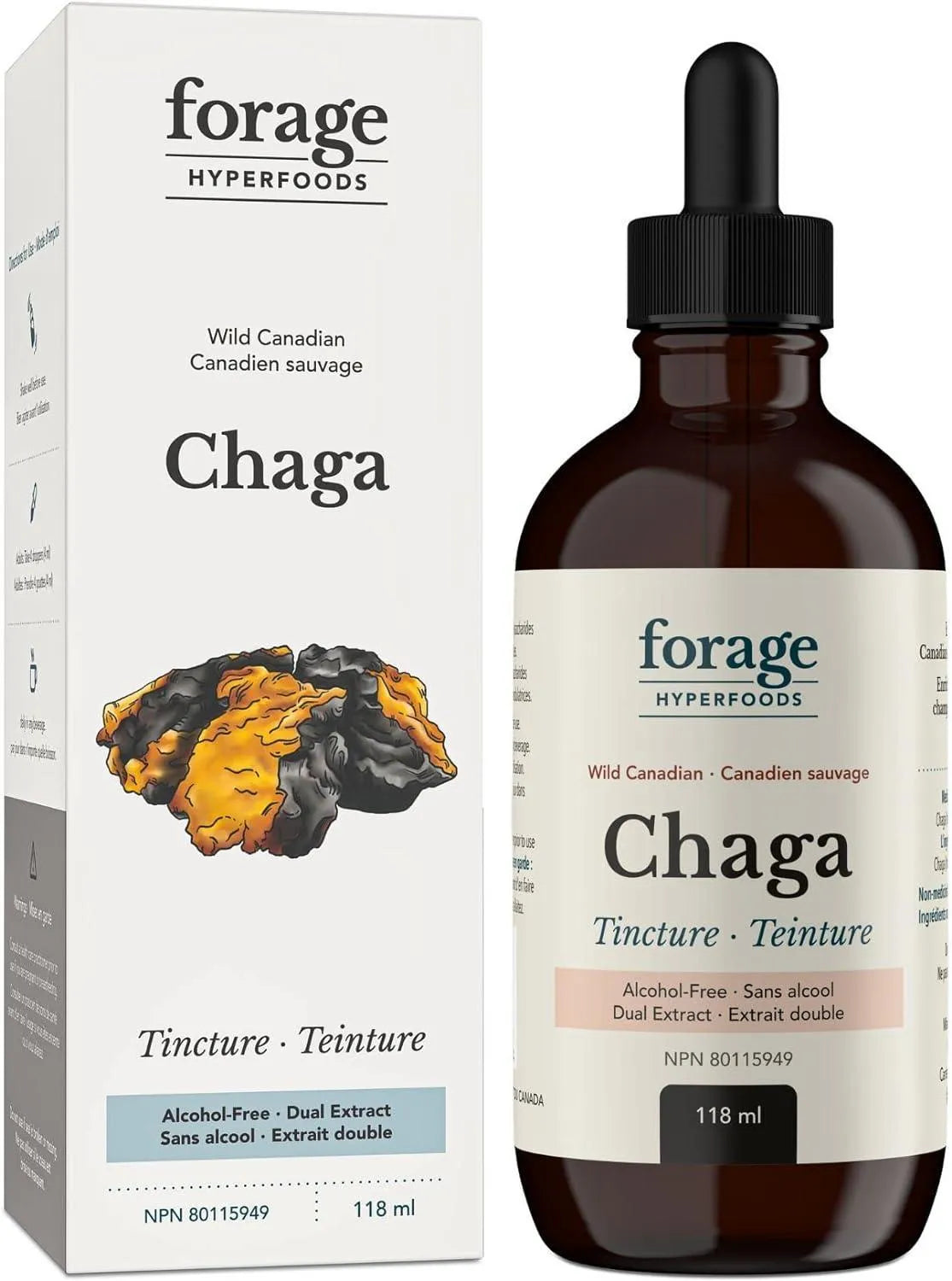 FORAGE HYPERFOODS - Forage Hyperfoods Alcohol-Free Canadian Wild Chaga Superfood Liquid 118Ml. - The Red Vitamin MX - Suplementos Alimenticios - {{ shop.shopifyCountryName }}