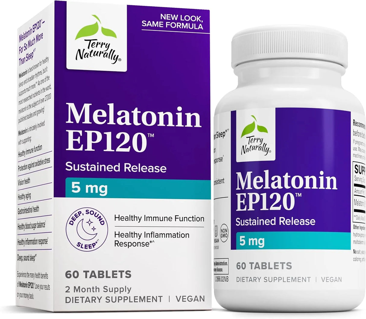 TERRY NATURALLY - Terry Naturally Melatonin EP120 5Mg. 60 Tabletas - The Red Vitamin MX - Suplementos Alimenticios - {{ shop.shopifyCountryName }}