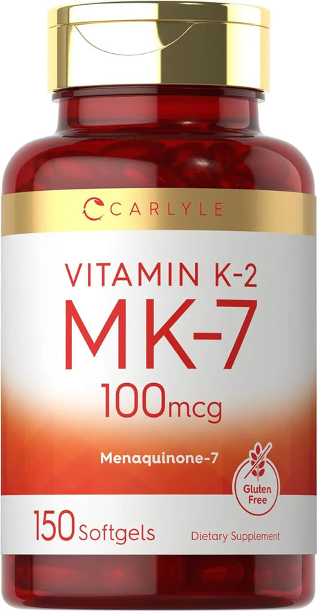 CARLYLE - Carlyle Vitamin K2 MK7 100mcg 150 Capsulas Blandas - The Red Vitamin MX - Suplementos Alimenticios - {{ shop.shopifyCountryName }}