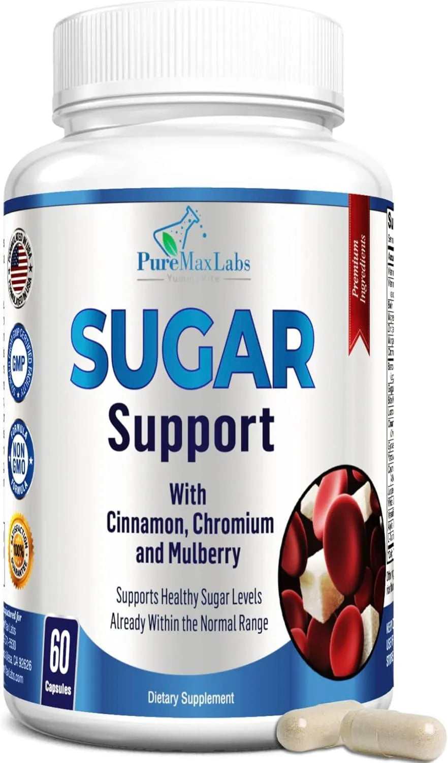 PUREMAX LABS - PureMax Labs Sugar Support 60 Capsulas - The Red Vitamin MX - Suplementos Alimenticios - {{ shop.shopifyCountryName }}