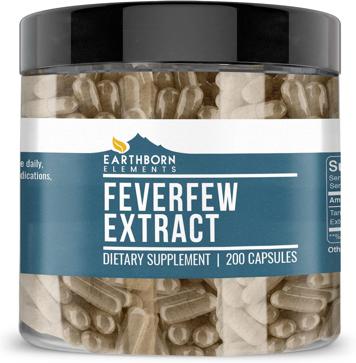 Earthborn Elements Feverfew Extract 200 Capsulas