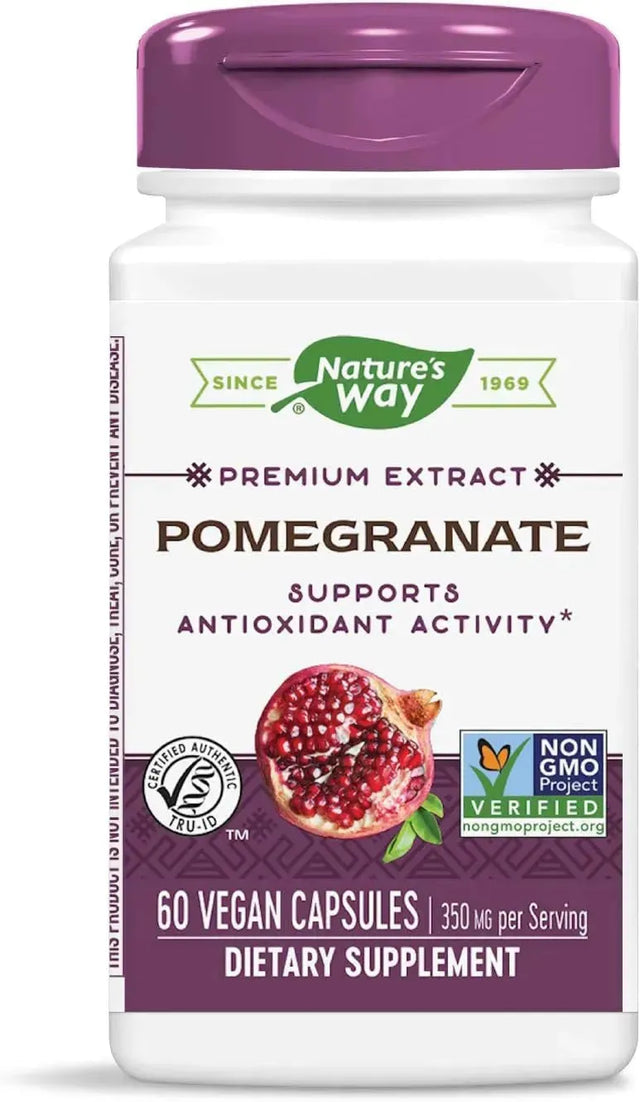 NATURE'S WAY - Nature's Way Premium Extract Standardized Pomegranate 350Mg. 60 Capsulas - The Red Vitamin MX - Suplementos Alimenticios - {{ shop.shopifyCountryName }}