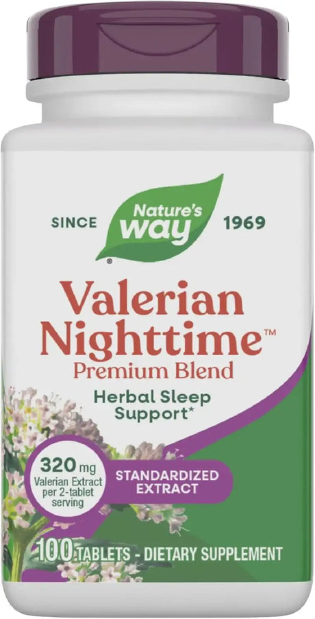 NATURE'S WAY - Nature's Way Valerian Nighttime 320Mg. 100 Tabletas - The Red Vitamin MX - Suplementos Alimenticios - {{ shop.shopifyCountryName }}