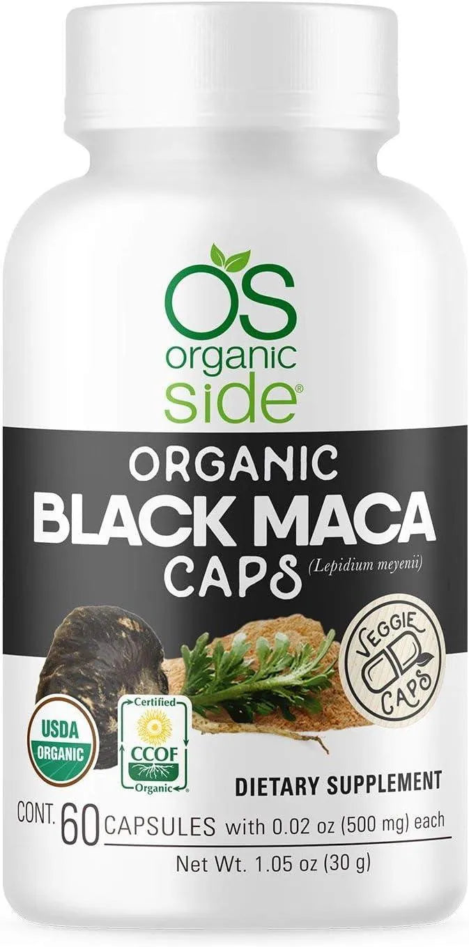 ORGANIC SIDE - Organic Side Black Maca 60 Capsulas - The Red Vitamin MX - Suplementos Alimenticios - {{ shop.shopifyCountryName }}