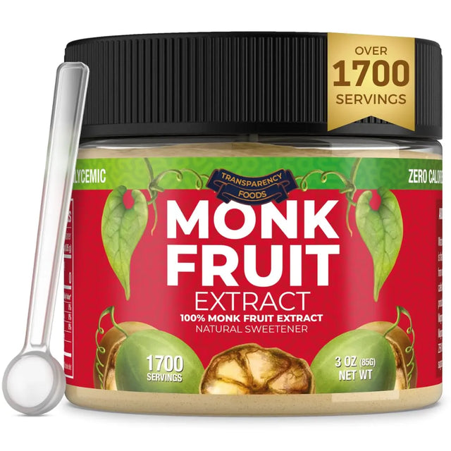 TRANSPARENCY FOODS - Transparency Foods 100% Monk Fruit Extract 85Gr. - The Red Vitamin MX - Suplementos Alimenticios - {{ shop.shopifyCountryName }}