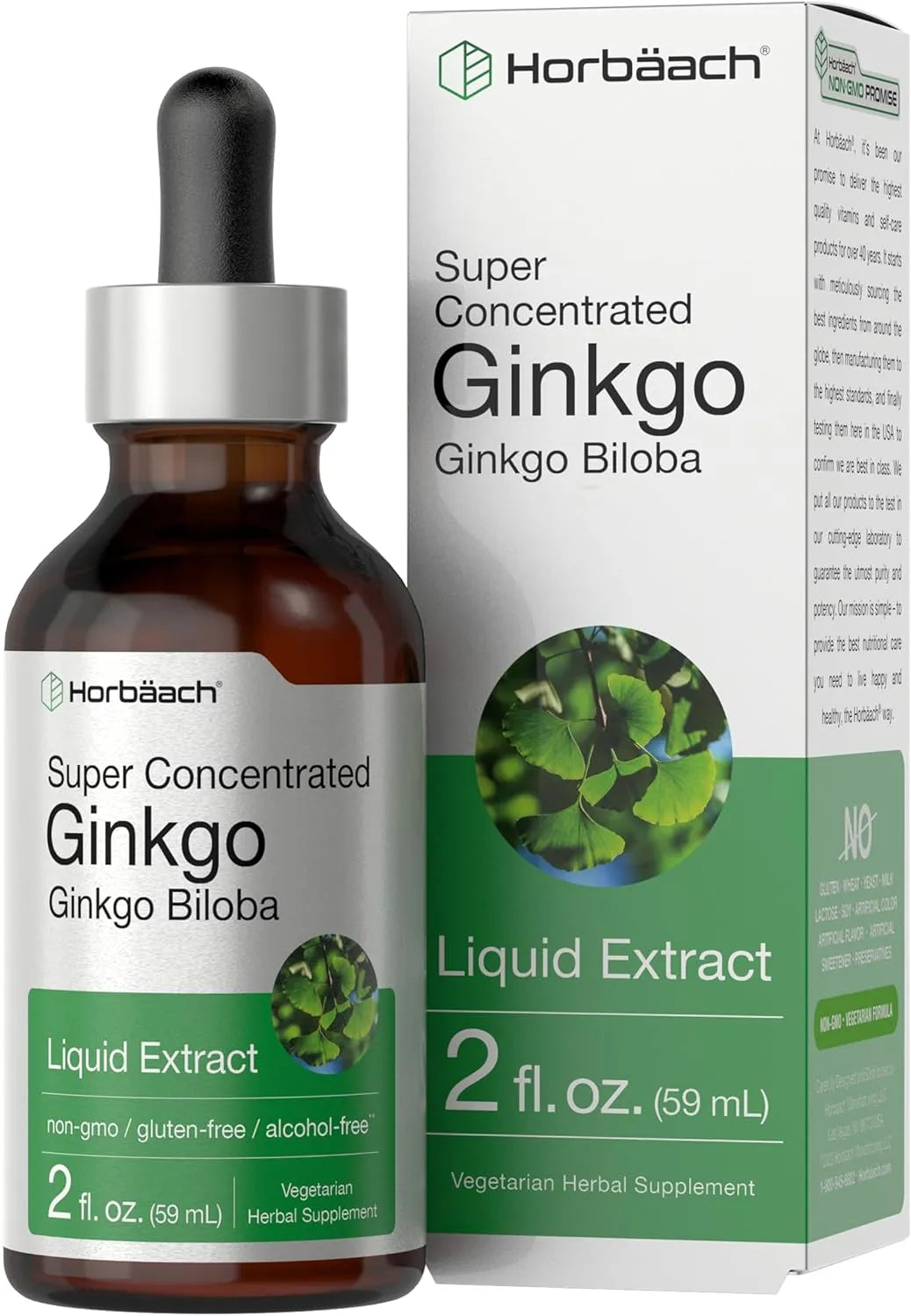 HORBAACH - Horbaach Ginkgo Biloba Extract 2 Fl.Oz. - The Red Vitamin MX - Suplementos Alimenticios - {{ shop.shopifyCountryName }}