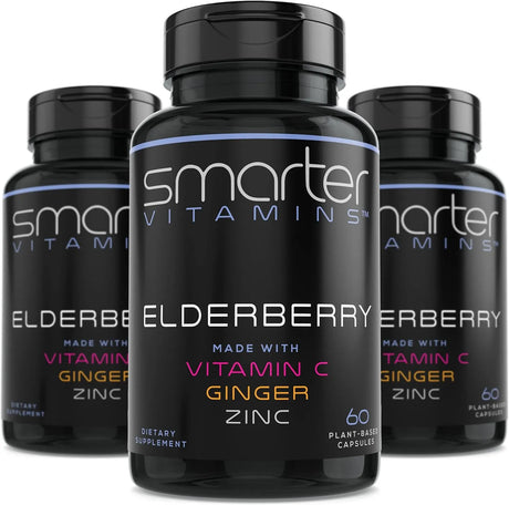 SMARTER VITAMINS - Smarter Vitamins Elderberry 60 Capsulas 3 Pack - The Red Vitamin MX - Suplementos Alimenticios - {{ shop.shopifyCountryName }}