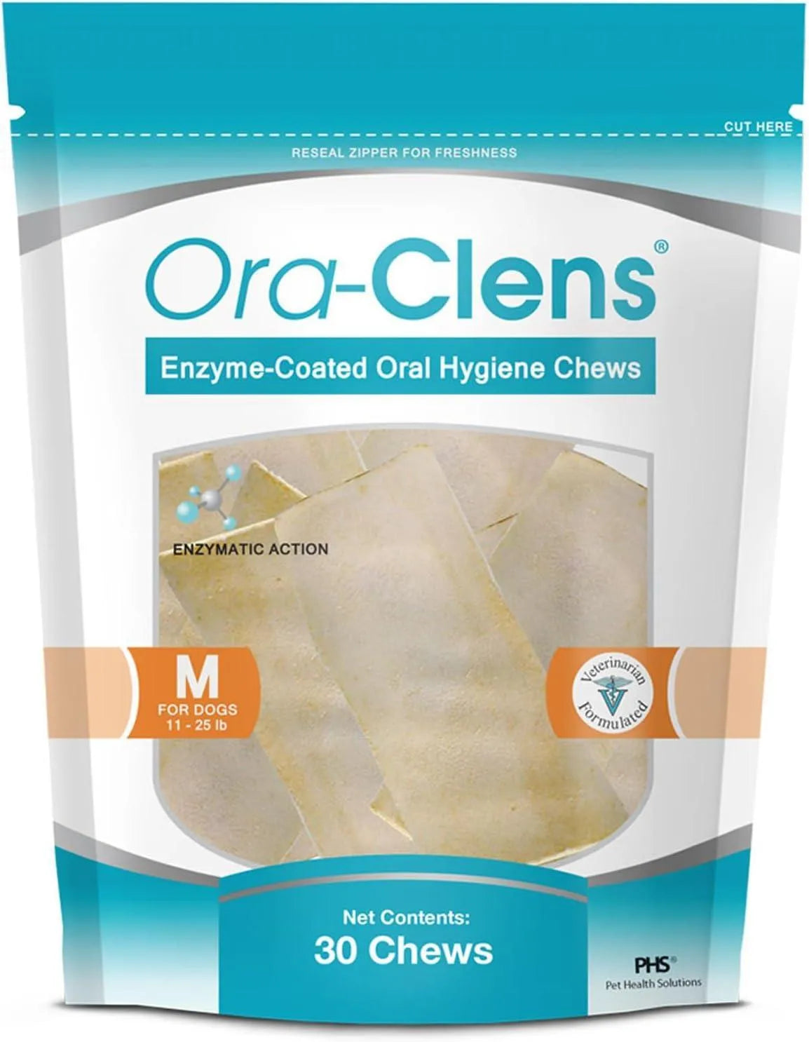 ORA-CLENS - Ora-Clens Oral Hygiene Chews for Medium Dogs 30 Piezas - The Red Vitamin MX - Cuidado Dental Para Perros - {{ shop.shopifyCountryName }}