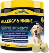 SHINEPAWS - SHINEPAWS Dog Allergy Relief Chews 120 Masticables - The Red Vitamin MX - Remedios Para La Picazón De Perros - {{ shop.shopifyCountryName }}