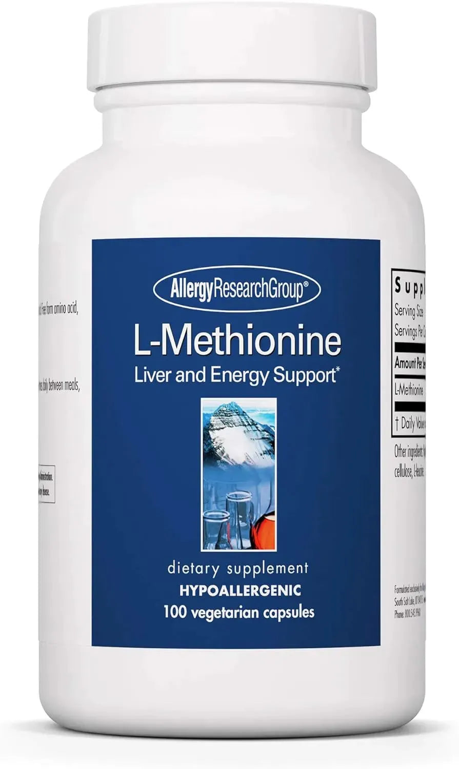 ALLERGY RESEARCH GROUP - Allergy Research Group L-Methionine 500Mg. 100 Capsulas - The Red Vitamin MX - Suplementos Alimenticios - {{ shop.shopifyCountryName }}
