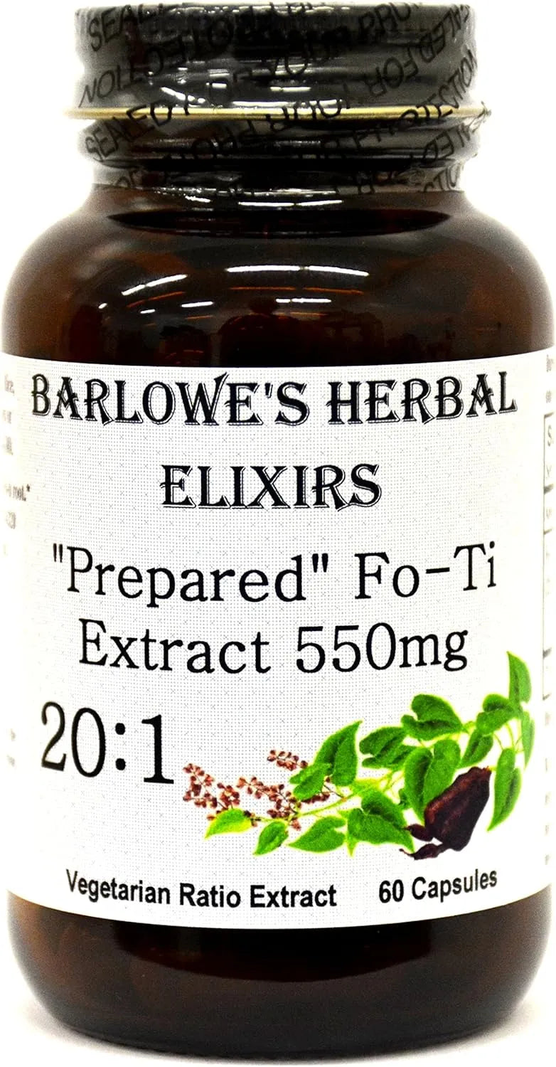 BARLOWE'S - Barlowe's Herbal Elixirs Fo-Ti 20:1 Extract 60 Capsulas - The Red Vitamin MX - Suplementos Alimenticios - {{ shop.shopifyCountryName }}