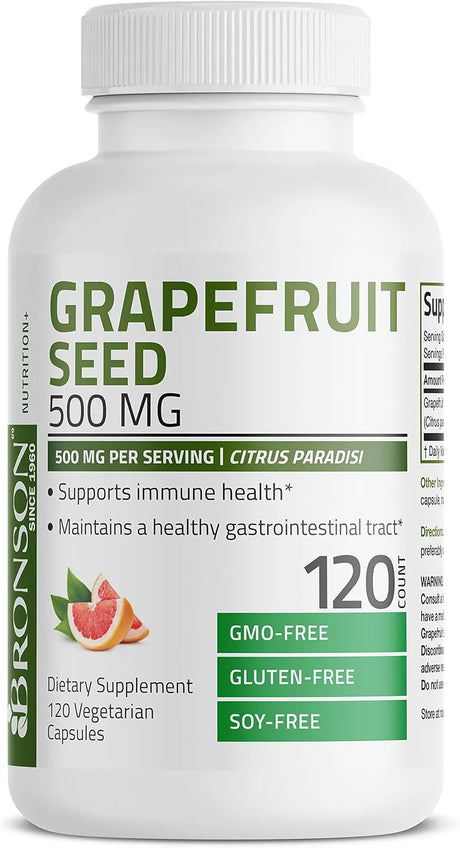 BRONSON - Bronson Grapefruit Seed Extract 500Mg. 120 Capsulas - The Red Vitamin MX - Suplementos Alimenticios - {{ shop.shopifyCountryName }}