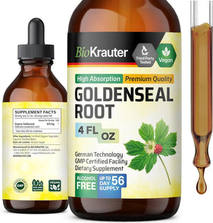 BIOKRAUTER - BIO KRAUTER Goldenseal Root Extract Liquid 4 Fl.Oz. - The Red Vitamin MX - Suplementos Alimenticios - {{ shop.shopifyCountryName }}