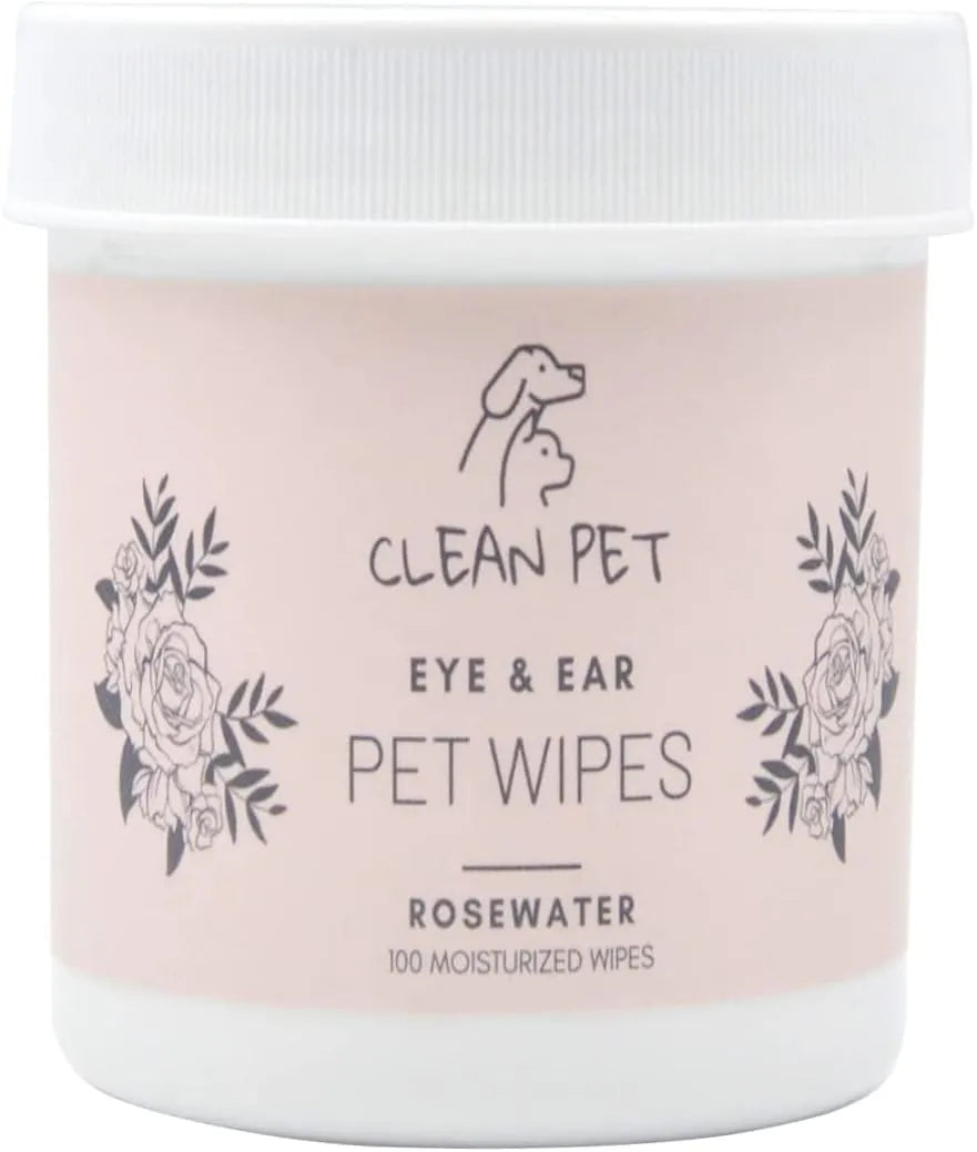 CLEAN PET - Clean Pet Eye & Ear Pet Wipes Rosewater 100 Toallitas - The Red Vitamin MX - Cuidado De Los Ojos De Los Perros - {{ shop.shopifyCountryName }}