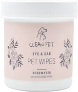 CLEAN PET - Clean Pet Eye & Ear Pet Wipes Rosewater 100 Toallitas - The Red Vitamin MX - Cuidado De Los Ojos De Los Perros - {{ shop.shopifyCountryName }}