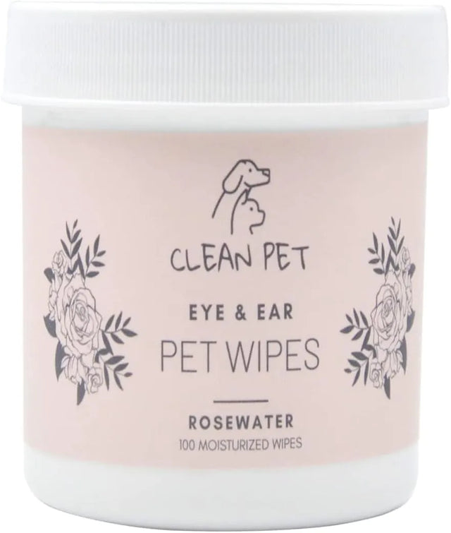 CLEAN PET - Clean Pet Eye & Ear Pet Wipes Rosewater 100 Toallitas - The Red Vitamin MX - Cuidado De Los Ojos De Los Perros - {{ shop.shopifyCountryName }}