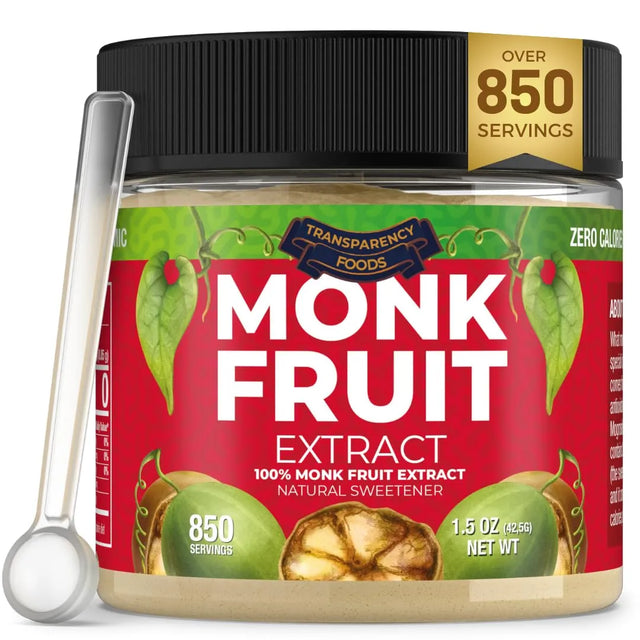 TRANSPARENCY FOODS - Transparency Foods 100% Monk Fruit Extract 42Gr. - The Red Vitamin MX - Suplementos Alimenticios - {{ shop.shopifyCountryName }}