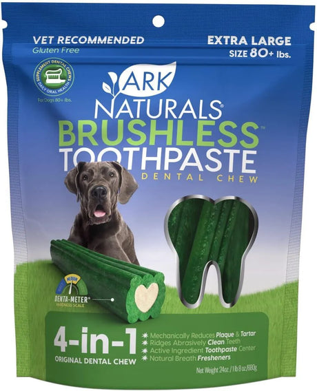 ARK NATURALS - Ark Naturals Brushless Toothpaste Dog Dental Chews for Extra Large Breeds 680Gr. - The Red Vitamin MX - Cuidado Dental Para Perros - {{ shop.shopifyCountryName }}