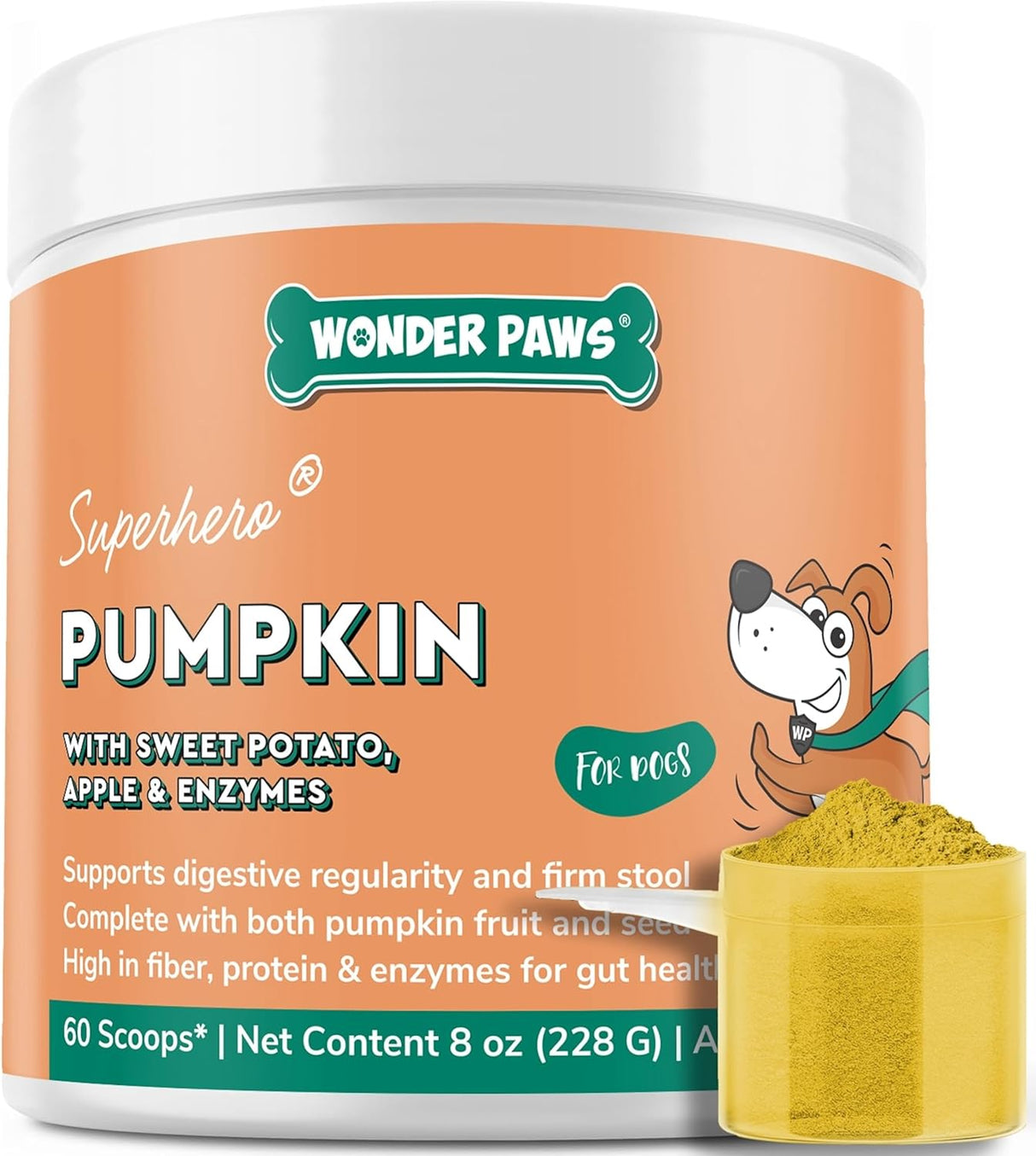 WONDER PAWS Organic Pumpkin for Dogs 228Gr.