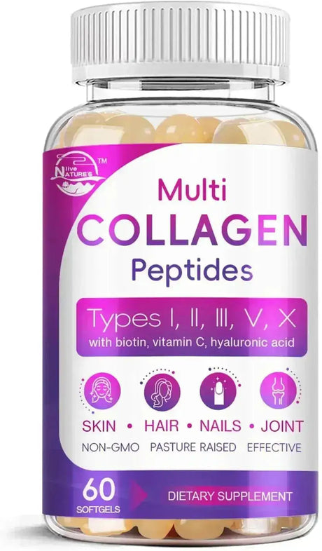 NATURE'S LIVE - Nature's live Multi Collagen Peptides 60 Capsulas Blandas - The Red Vitamin MX - Suplementos Alimenticios - {{ shop.shopifyCountryName }}