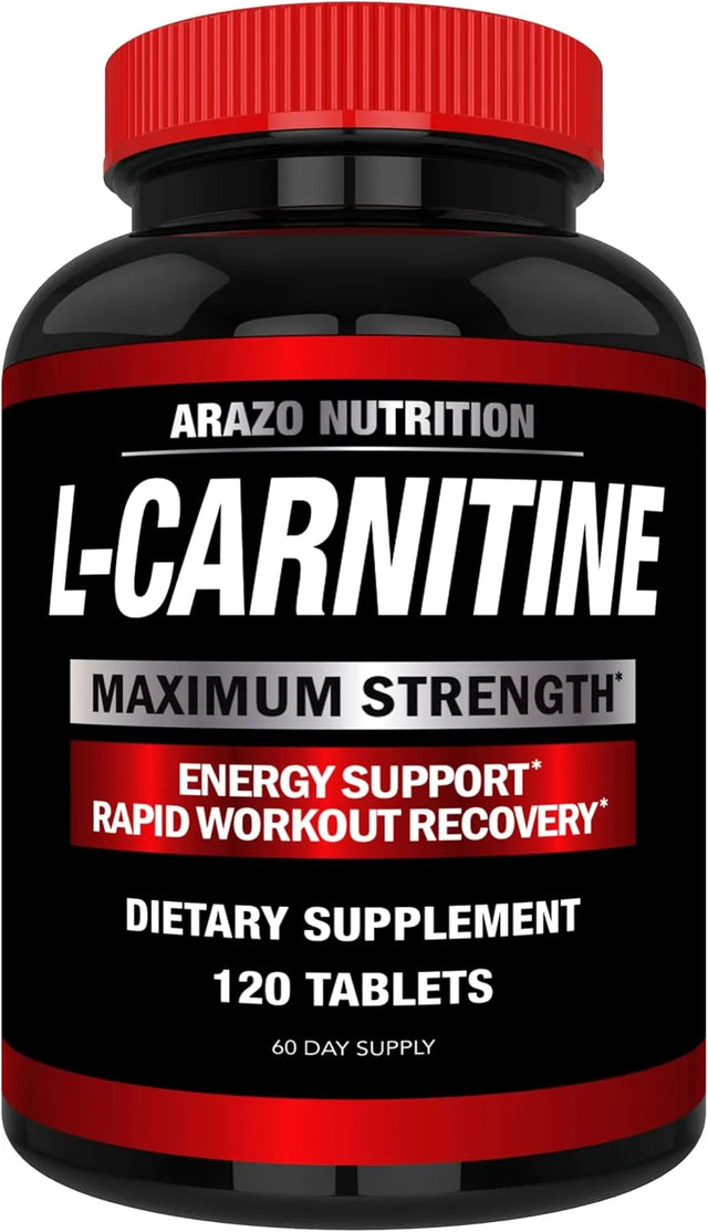 ARAZO NUTRITION - Arazo Nutrition Super Strength L-Carnitine 1000Mg. 120 Tabletas - The Red Vitamin MX - Suplementos Alimenticios - {{ shop.shopifyCountryName }}