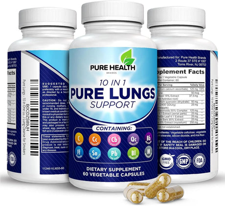 PURE HEALTH - Pure Health 10 in 1 Lung Detox & Cleanse 60 Capsulas - The Red Vitamin MX - Suplementos Alimenticios - {{ shop.shopifyCountryName }}