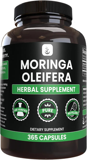 PURE ORIGINAL INGREDIENTS - Pure Original Ingredients Moringa 365 Capsulas - The Red Vitamin MX - Suplementos Alimenticios - {{ shop.shopifyCountryName }}