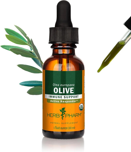 HERB PHARM - Herb Pharm Certified Organic Olive Leaf Liquid Extract 1 Fl.Oz. - The Red Vitamin MX - Suplementos Alimenticios - {{ shop.shopifyCountryName }}