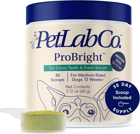 PETLAB CO. - PetLab Co. ProBright Dental Powder Medium Size Dogs 60Gr. - The Red Vitamin MX - Cuidado Dental Para Perros - {{ shop.shopifyCountryName }}